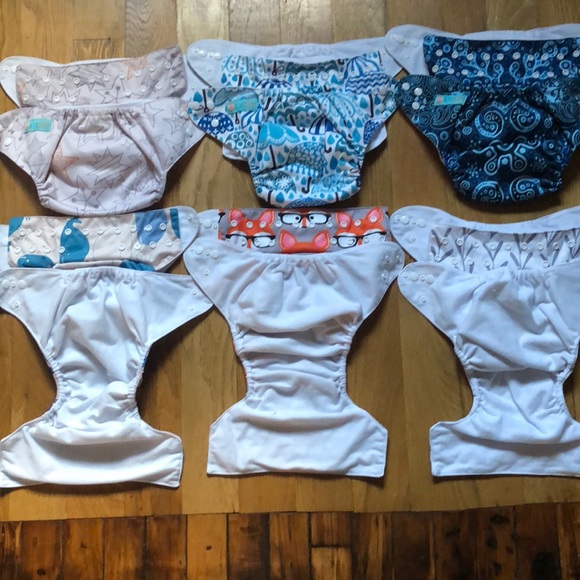 12 AlvaBaby snap one size pocket diapers - Picture 6 of 6